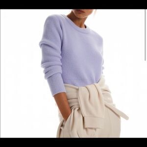 Zara | S | soft touch cropped lavender sweater